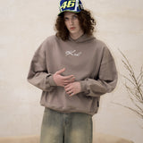 SIGNATURE SCRIPT BOXY HOODIE