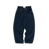 THE B4SE / LOOSE FIT JEANS - DARK BLUE