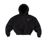 THE B4SE / BOXY HOODIE - BLACK