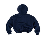 THE B4SE / BOXY HOODIE - NAVY