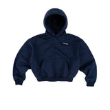 THE B4SE / BOXY HOODIE - NAVY