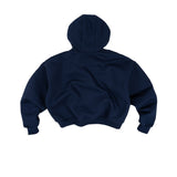THE B4SE / BOXY ZIP UP - NAVY