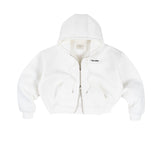 THE B4SE / BOXY ZIP UP - WHITE