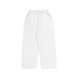 THE B4SE / STRAIGHT-LEG SWEATPANTS - WHITE