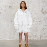 ESSENTIALS ZIP UP - WHITE