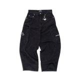 BARREL CARGO KHAKI PANTS [KC GIFT] - BLACK
