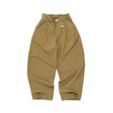 SMART HOOK WIDE LEG KHAKI PANTS [KC GIFT] - DUST KHAKI