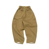 SMART HOOK WIDE LEG KHAKI PANTS [KC GIFT] - DUST KHAKI