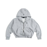 ESSENTIALS ZIP UP - HEATHER CHARCOAL