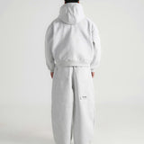 THE B4SE / STRAIGHT-LEG SWEATPANTS - HEATHER GRAY